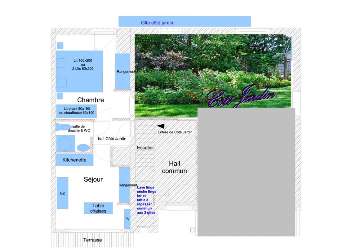 Plan et desciptif cote jardin 1